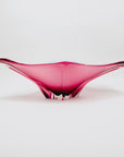 Extremely rare MCM Japanese cased pink sommerso glass bowl
