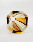 Antique Art Deco gold enamel crystal vase by Karl Palda