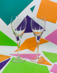 1940s short bowl glass champagne coupe