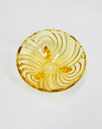 Antique Art Deco colour flashed glass small/dessert bowl