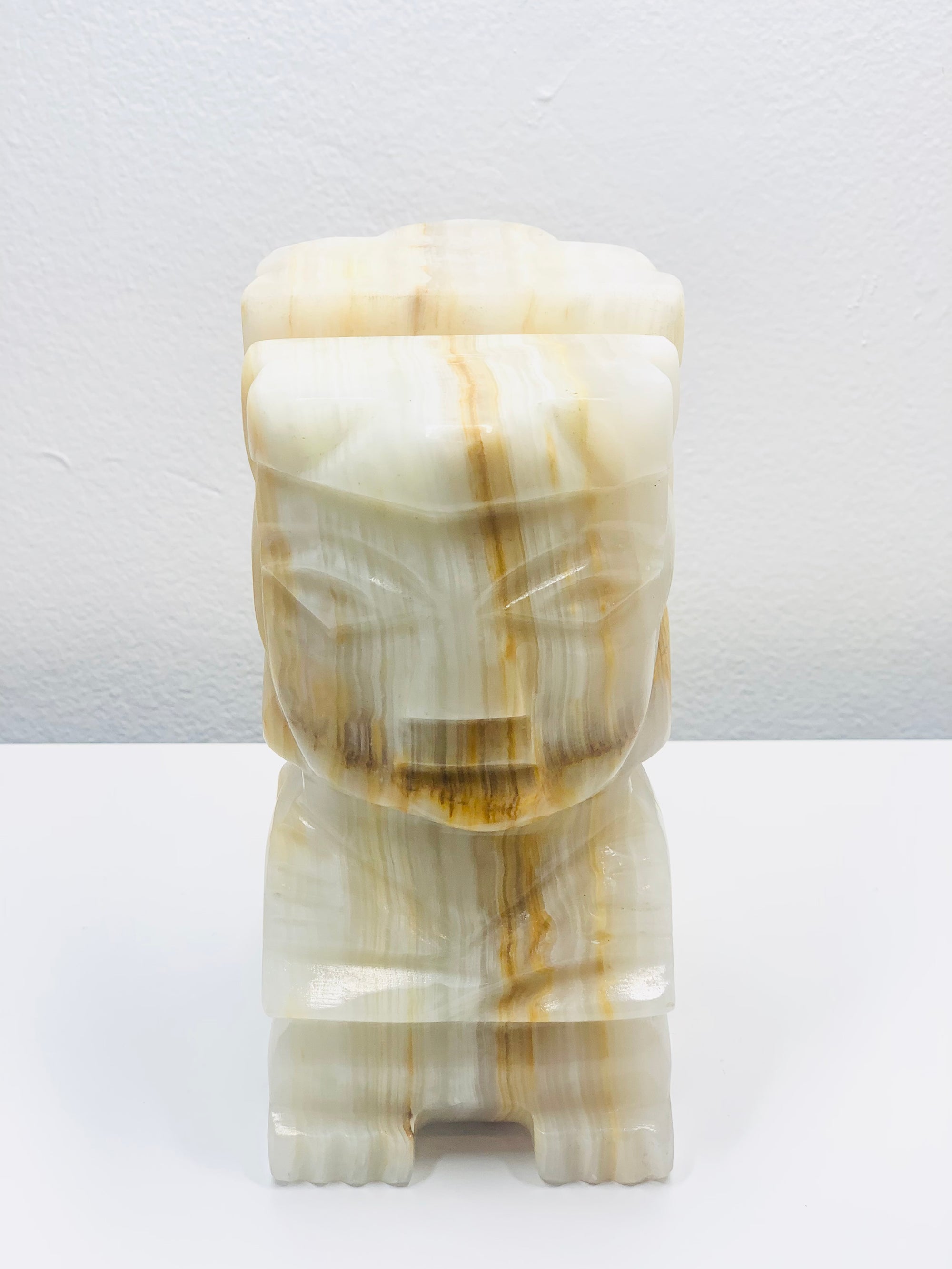 Vintage onyx Aztec bookends