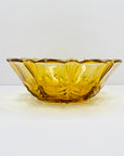 Antique depression amber glass salad/fruit bowl