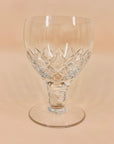 Antique Stuart short stem crystal wine glasses