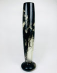 Vintage tall brown resin cylinder vase