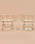 MCM Italian glass heavy base dessert/cocktail coupe