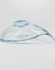 1960s Swedish Strombergshyttan modern glass tear drop bowl