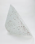 Vintage hand painted speckles satin glass salad bowl