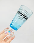 70s JAPANESE FOOTED HIGHBALL GLASSES