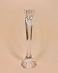 Vintage Japanese crystal shell base candle holder