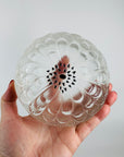 Antique Lalique Dahlia frosted glass lidded box
