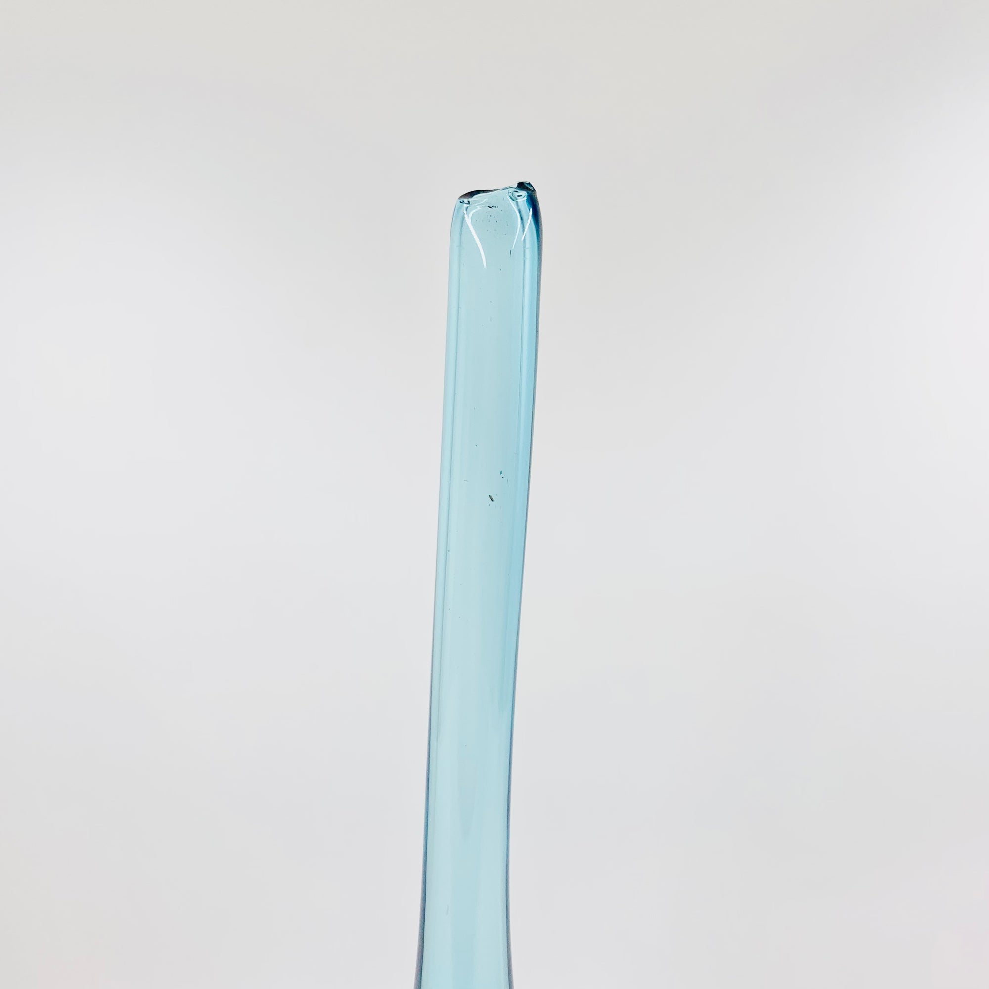Retro hand made glass bottle vase