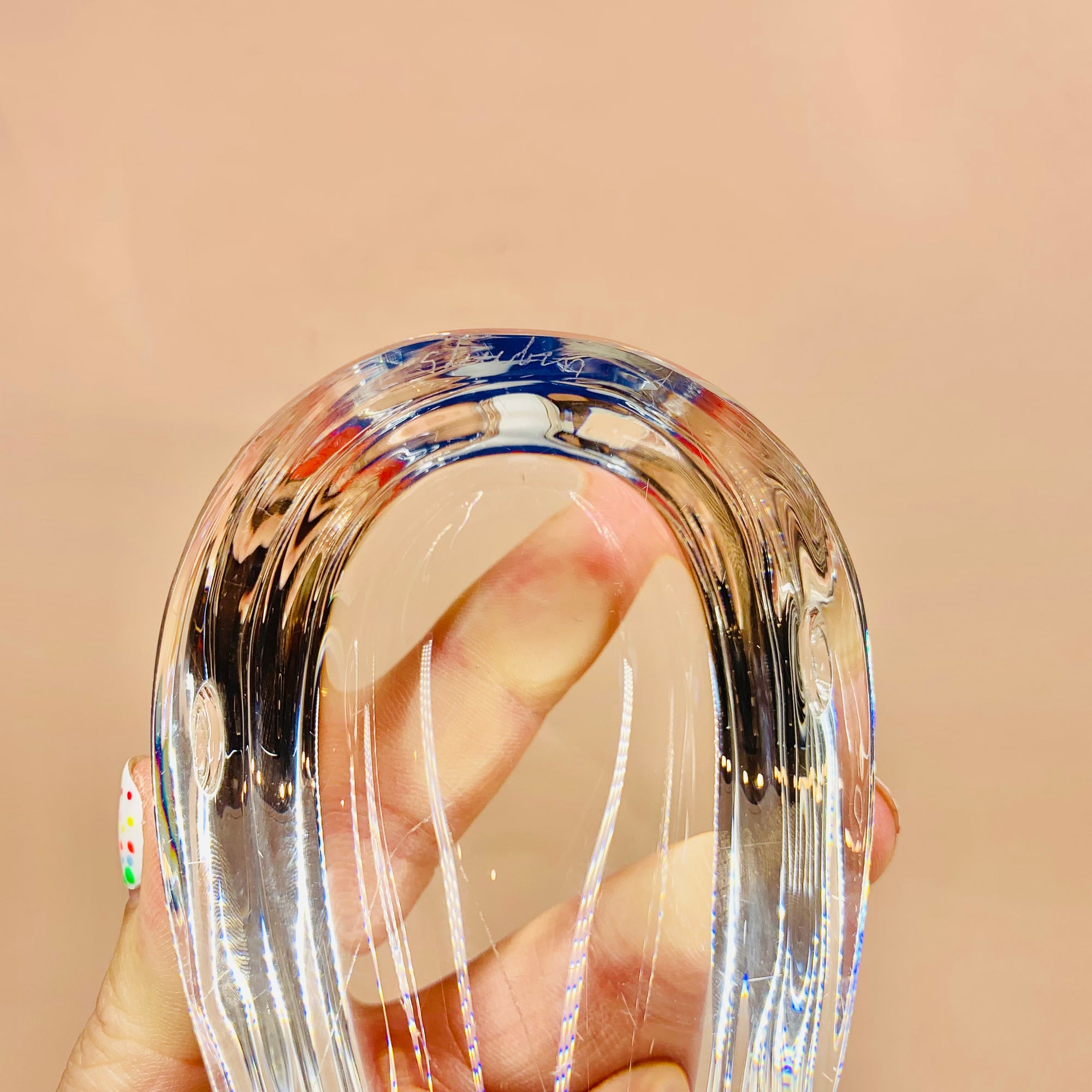 VINTAGE STEUBEN CRYSTAL WHALE