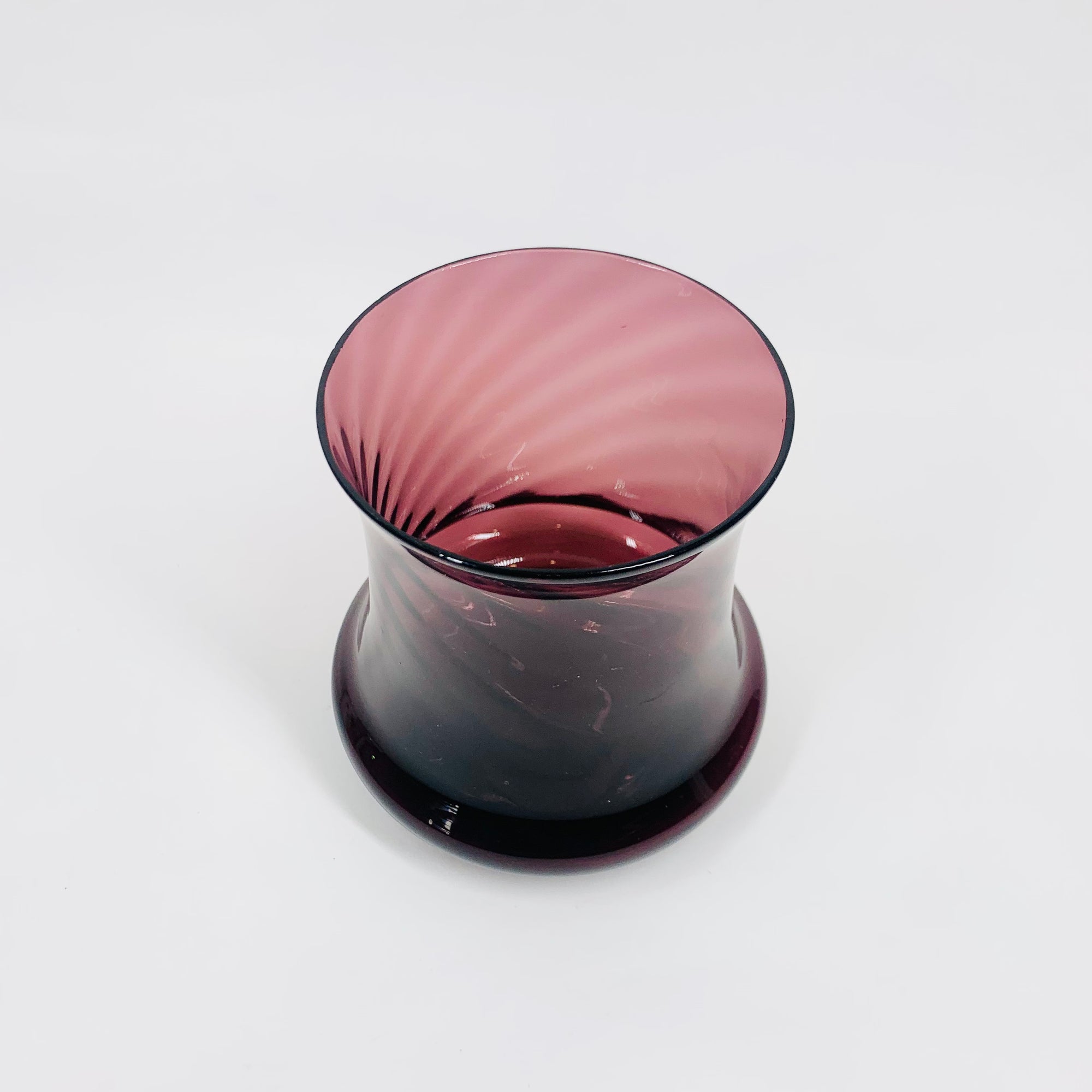 Vintage amethyst glass vase/candle lantern