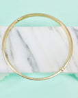 Vintage silver and 9K bangle with Greek design