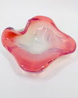 Extremely rare hand made Space Age pink opalescent bowl