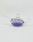 Vintage abstract art glass tea pot paperweight