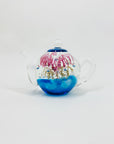 Vintage abstract art glass tea pot paperweight