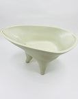 Extremely rare hand made Midcentury modernist Japanese pottery ikebana vessel