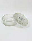 Antique Lalique Dahlia frosted glass lidded box