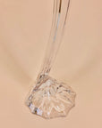 Vintage Japanese crystal shell base candle holder