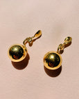 Rare 1970s triple gold plated clip on earrings by Monet