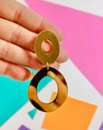 1970s costume figure 8 drop earrings