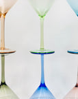 1960s HARLEQUIN MARTINI GLASSES