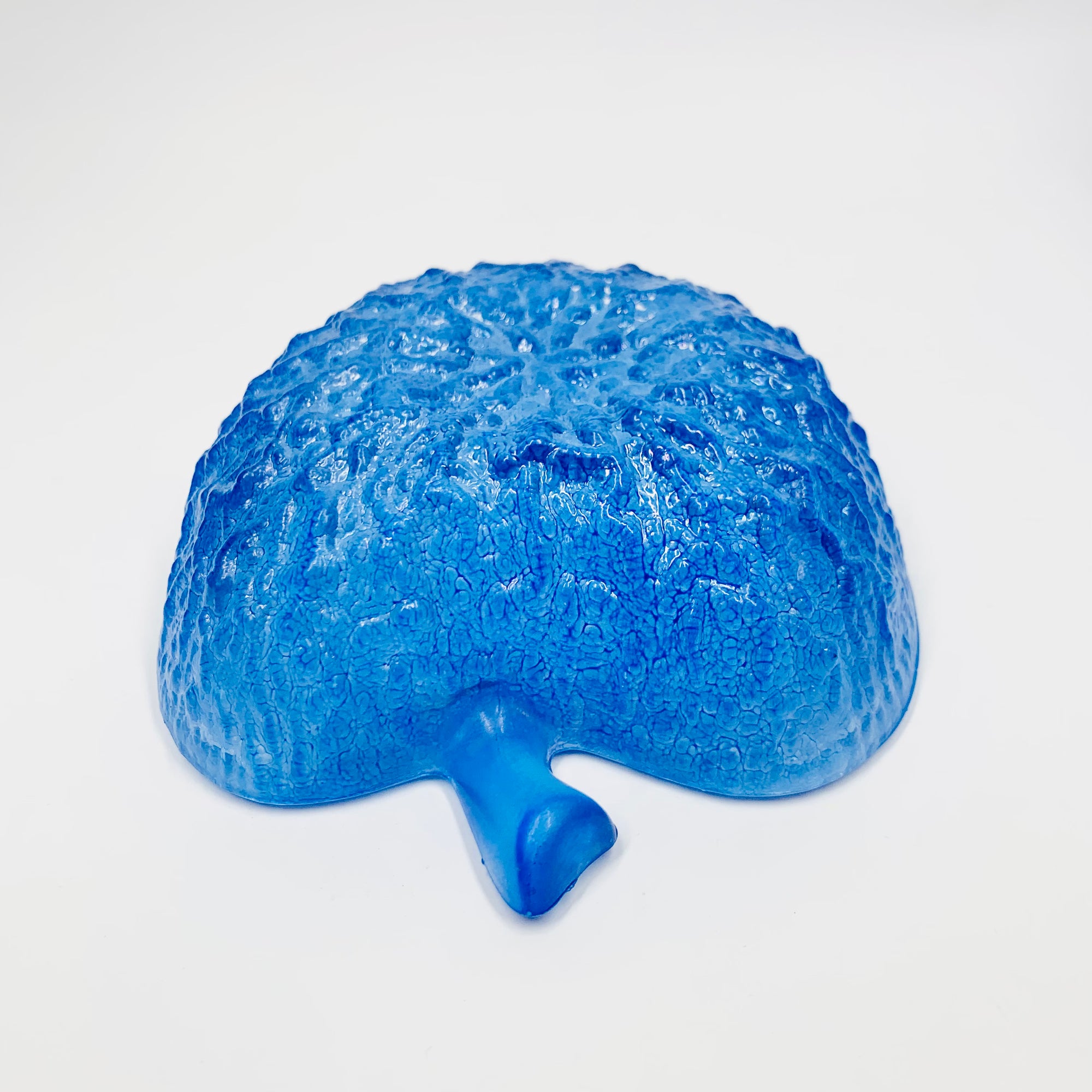 Retro apple shaped blue ice glass bowls