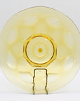Art Deco amber glass serving platter