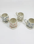 Rare retro Vietnamese hand painted porcelain coffee/tea cup and matching saucer