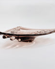 Rare MCM Murano mottled amethyst glass bowl