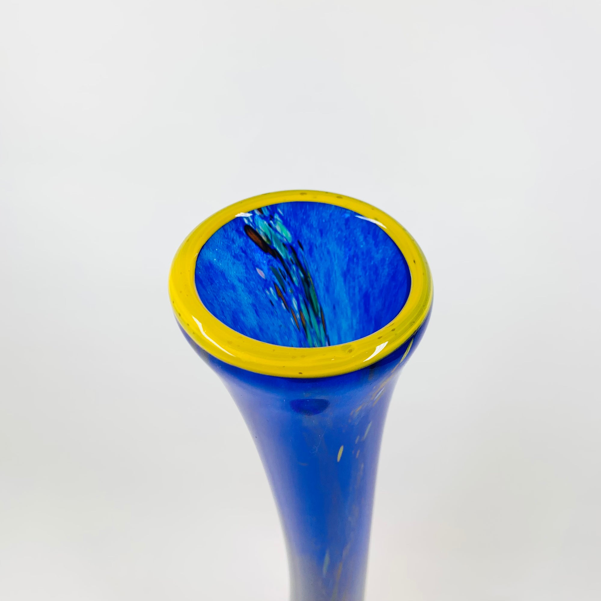 Vintage mouth blown art glass Outback series vase by Australian artist Eamonn Vereker