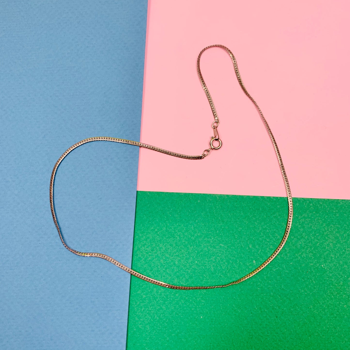 1970s Anson American plated silver short chain
