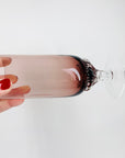 Extremely rare Midcentury amethyst twist stem highball/champagne glasses