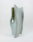 Extremely rare hand made Japanese Midcentury modernist pottery ikebana vessel