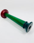 80s Memphis tall wooden candle holder
