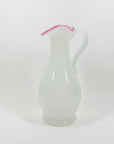 ANTIQUE FRENCH WHITE OPALINE GLASS JUG