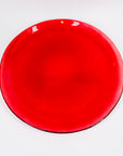 Vintage Studio Nova flash dyed red glass serving platter