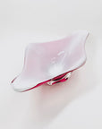 Extremely rare MCM Japanese cased pink sommerso glass bowl