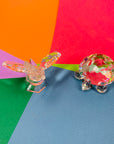 Vintage miniature Swarovski crystal turtle