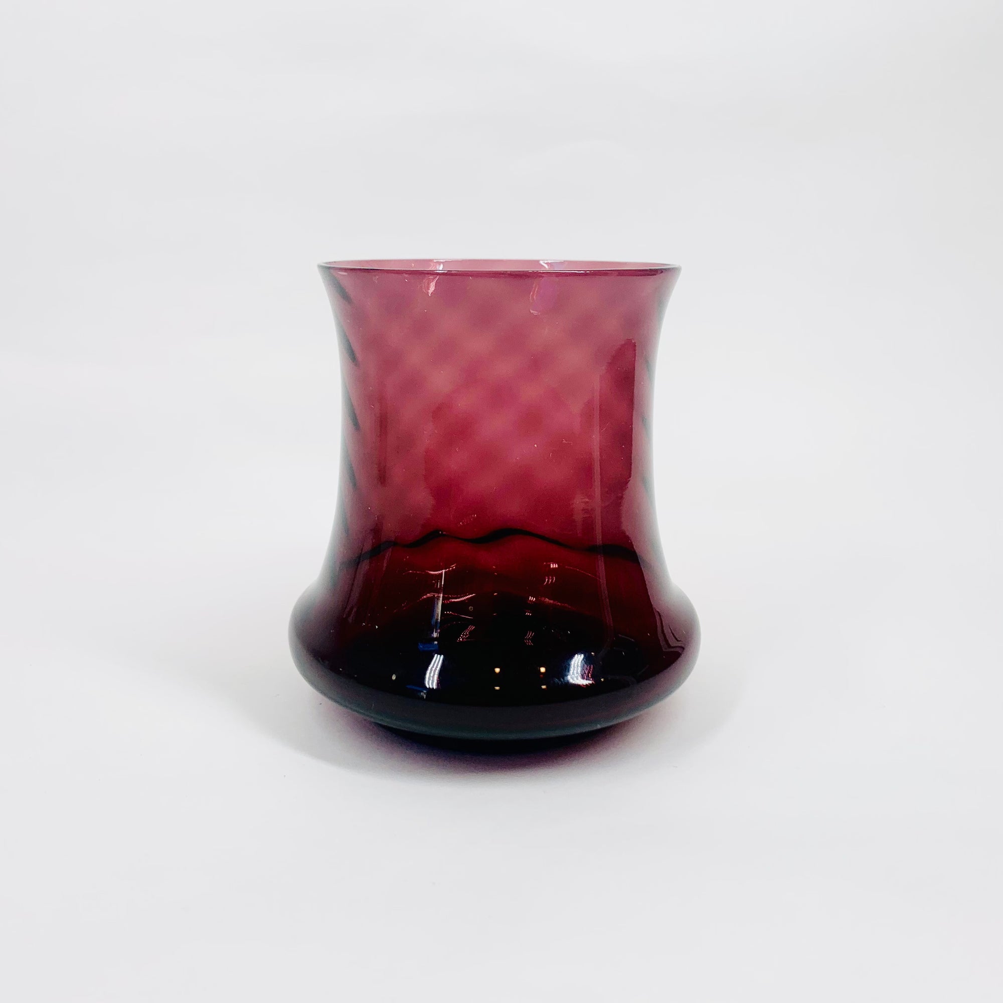 Vintage amethyst glass vase/candle lantern