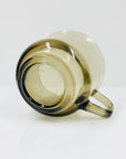 1970s grey temper glass tea/coffee set designed by METRO Indonesia