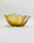 1940s carnival pressed glass flower bowl