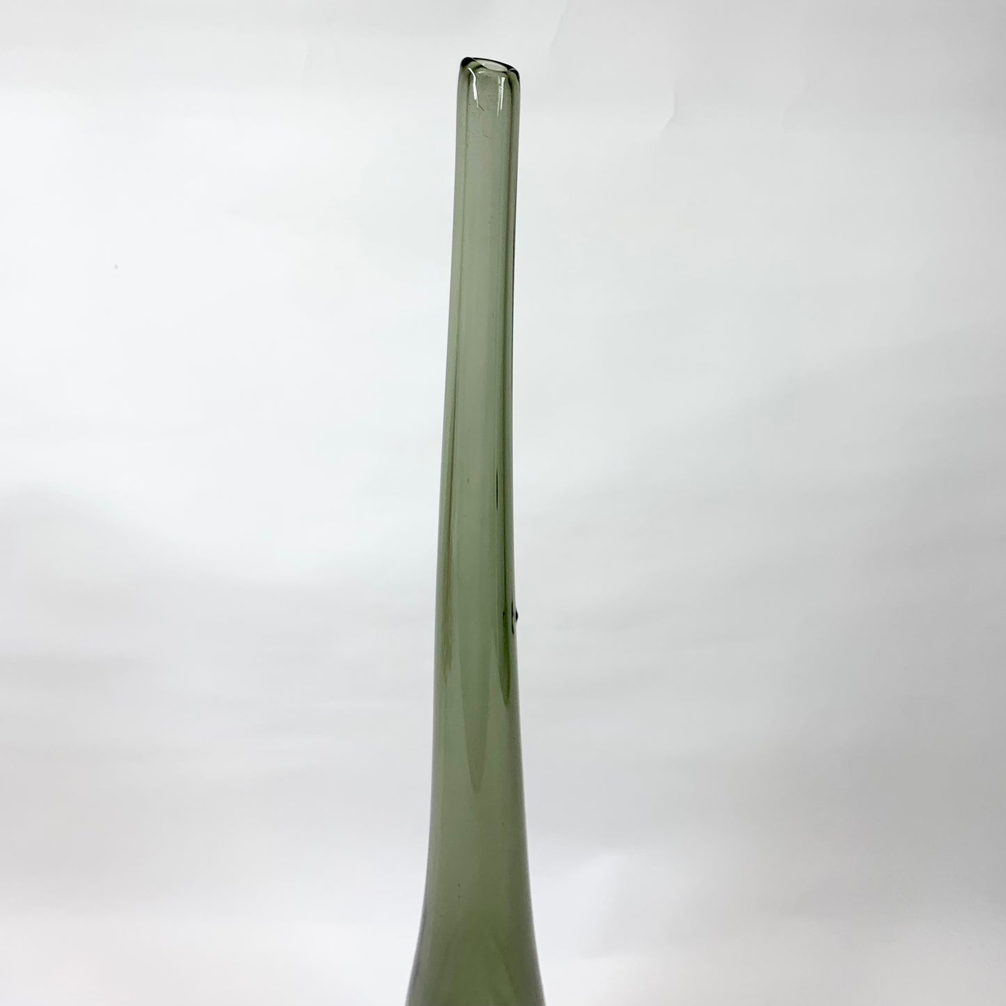 Retro hand made glass bottle vase