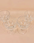 Antique Stuart short stem crystal wine glasses