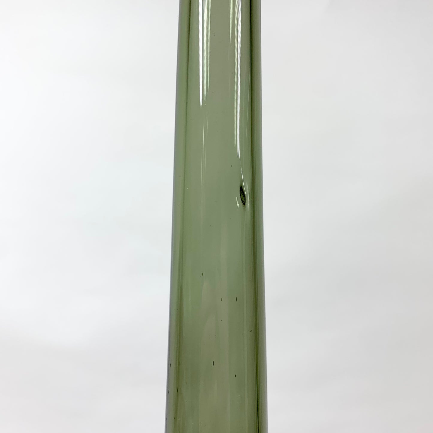 Retro hand made glass bottle vase