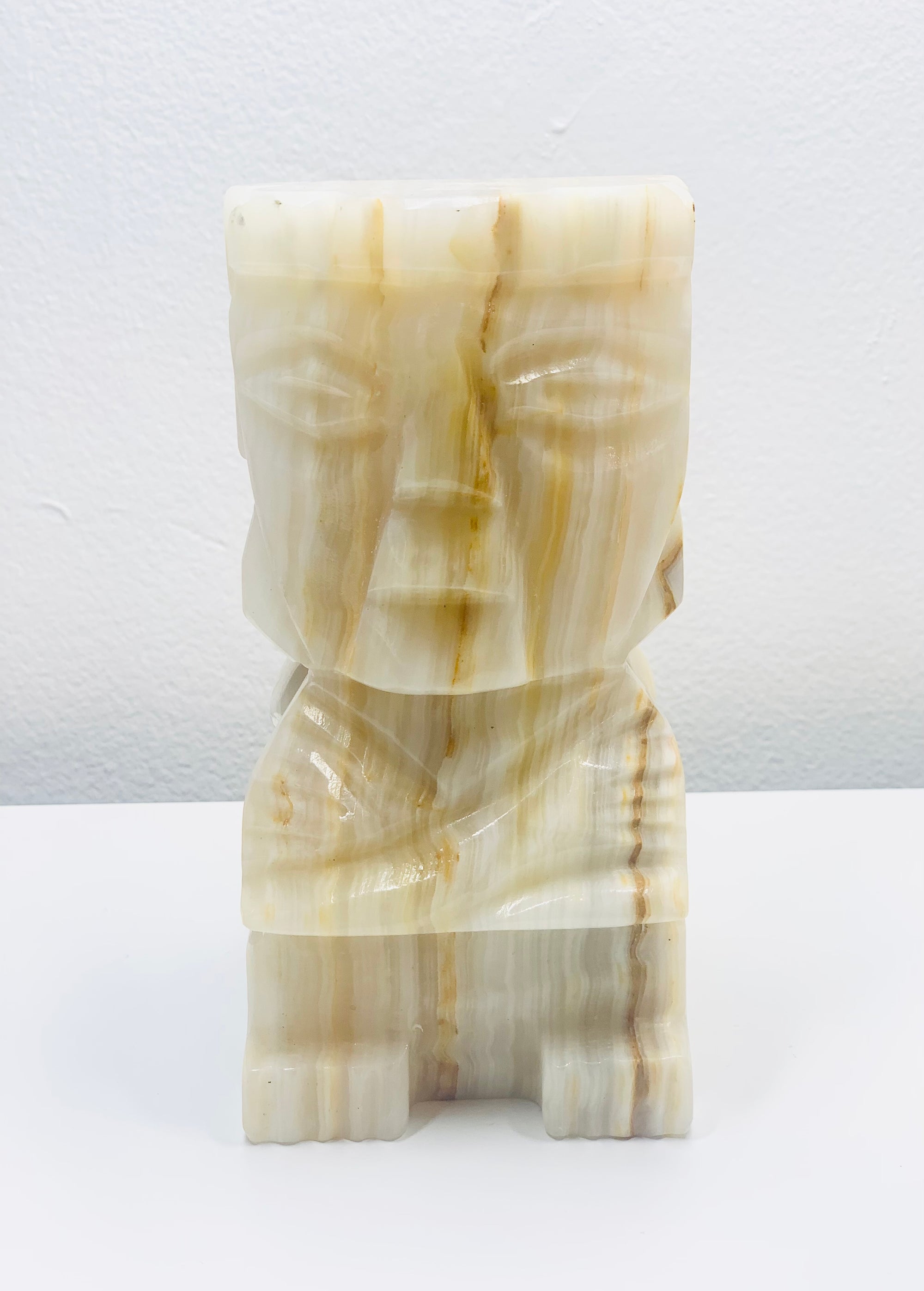 Vintage onyx Aztec bookends