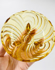 Antique Art Deco colour flashed glass small/dessert bowl