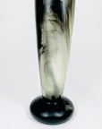 Vintage tall brown resin cylinder vase