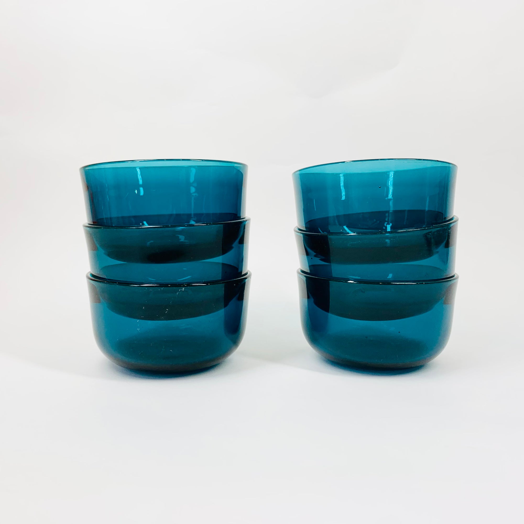 ANTIQUE PEACOCK GLASS DESSERT BOWL